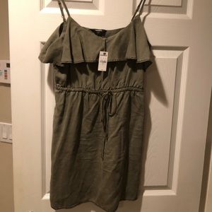 Express olive green dress